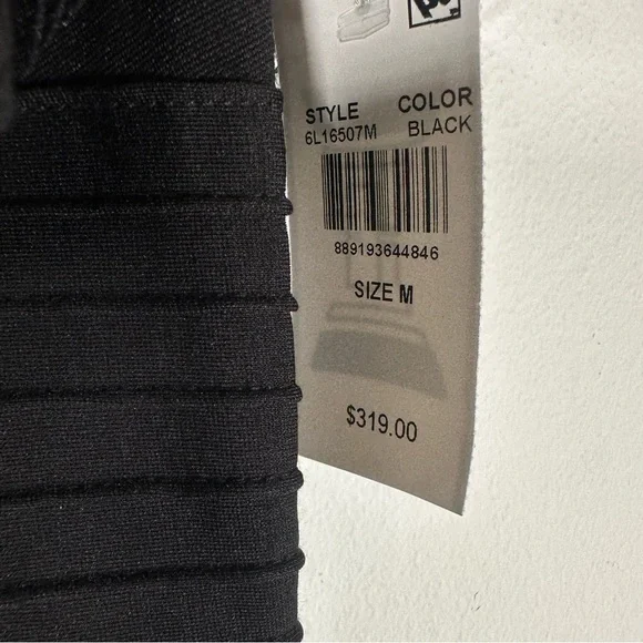 NWT $319 Tadashi Shoji Tabora Off The Shoulder Little Black Dress Size Medium - Picture 12 of 15